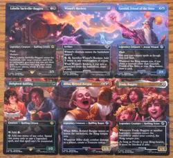 MTG Bilbo's Birthday Party Full Scene NON-FOIL Delighted Halfling Borderless NM - Image 1