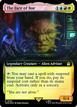 The Face of Boe Surge Foil Extended Art Doctor Who Commander NM MTG - Image 1