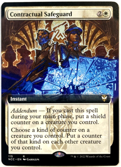 MTG Contractual Safeguard EXTENDED ART Commander: Streets of New Capenna 115 NM - Image 1