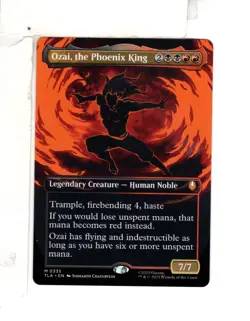 MTG SkeenAB Ozai the Phoenix King BORDERLESS from TLA. NM. - Image 1