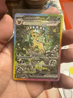 Pokemon TCG Leafeon ex 144/131 Prismatic Evolutions SIR - Image 3