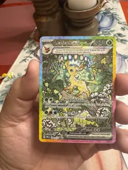 Pokemon TCG Leafeon ex 144/131 Prismatic Evolutions SIR - Image 5