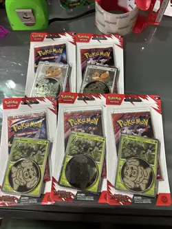 Pokemon Destined Rivals Eevee Zarude Checklane Blister New Sealed Lot of 5 - Image 1