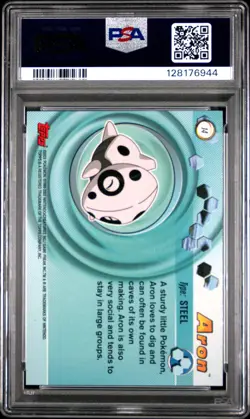 2003 TOPPS POKEMON ADVANCED #14 ARON PSA 10 - Image 2