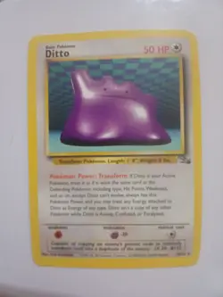 Ditto 18/62 Pokemon TCG WOTC Base Set Fossil Non Holo LP - Image 1