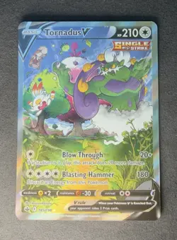 TORNADUS V 185/198 Alt Art - Pokemon Sword & Shield Chilling Reign - TCG NM - Image 1