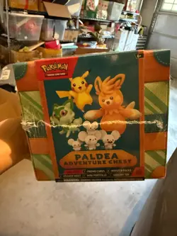 Pokemon Paldea Adventure Chest - Sealed In Hand - Image 1