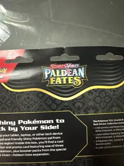 Pokemon TCG Paldean Fates Tech Sticker Collection Fidough Promo, 3 Pack - Image 3