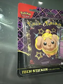 Pokemon TCG Paldean Fates Tech Sticker Collection Fidough Promo, 3 Pack - Image 4