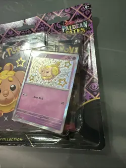 Pokemon TCG Paldean Fates Tech Sticker Collection Fidough Promo, 3 Pack - Image 5