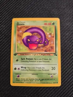 Pokemon Vintage 1st Edition Ekans 46/62 Fossil - Image 1