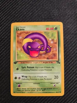 Pokemon Vintage 1st Edition Ekans 46/62 Fossil - Image 3