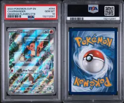 PSA 10 - 2023 Pokemon Obsidian Flames CHARMANDER Black Star Promo #044 - Image 3