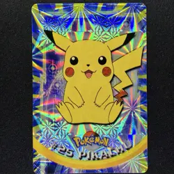 topps Pokemon TV Animation Series 1 Vending Sticker Prism RARE #25 Pikachu - Image 1