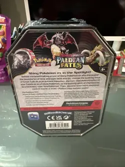 Pokemon Paldean Fates Tin Great Tusk ex 4 Packs New Sealed English SEALED NEW - Image 5