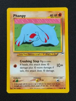 Phanpy 76/105 REGULAR Pokemon Card WOTC Neo Destiny Unlimited Common - Image 1