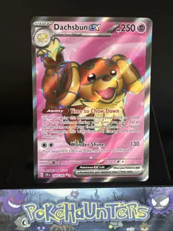 Pokemon Card Dachsbun EX 160/142 Stellar Crown Full Art Holo Ultra Rare NM - Image 1