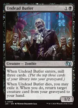 (x4) Undead Butler 0500 Playset Uncommon Foundations Jumpstart MTG Near Mint - Image 1