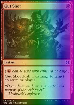 MTG Magic the Gathering Gut Shot (117/265) Modern Masters 2015 LP FOIL - Image 1