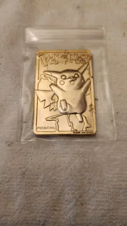 Pikachu 1999 Pokemon 23K Gold-Plated Burger King Nintendo Promo Trading Card - Image 1