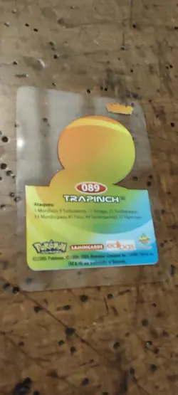 Trapinch 089 Pokemon Lamincards Edibas - ESP - EXC - Image 2