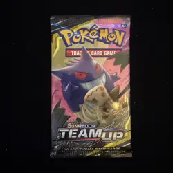 Pokemon TCG Sun And Moon Team Up Booster Pack - Sealed and Well Protected Gengar - Image 1