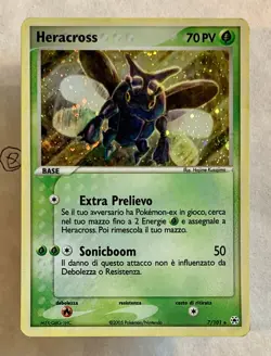 Pokemon Heracross 7/101 Rara Holo Reverse Ex Leggende Nascoste Ita - Image 1