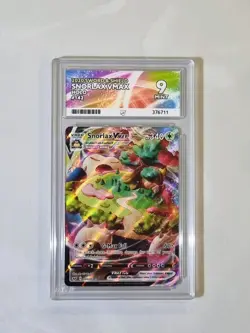 Snorlax Vmax #142 Sword & Shield Mint 9 Ace Graded Pokemon Card Holo Rare - Image 1