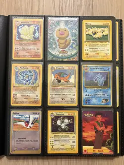 178 Trading Cards in Binder Vintage Pokemon TCG WOTC Holo Rares + Match Attax - Image 1