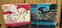 Pokemon Black Bolt and White Flare Pokemon Center ETB Sealed Elite Trainer Boxes - Image 1