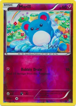Pokemon - Marill - 76/114 - Common - Reverse Holo - XY - Steam Siege - NM - Image 1
