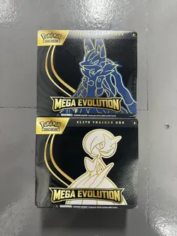 Pokemon Mega Evolution ETB x2 (Lucario and Gardevoir) IN HAND AS PAIR/SET - Image 1