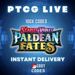 100 Paldean Fates Codes Booster Pokemon TCG Live Pack Instant delivery - Image 1