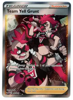 Team Yell Grunt 202/202 Sword & Shield Base Set Pokemon Card - Image 1