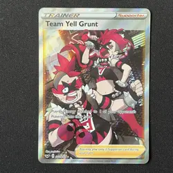 Team Yell Grunt 202/202 Sword & Shield Base Set Pokemon Card - Image 2