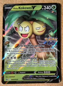 Pokemon TCG Alola Kokowei V SWSH225 Promo Near Mint Deutsch Holo - Image 1