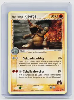 Rhydon Pokemon Karte 22/95 Holo EX Team Magma vs. Team Aqua /M51 - Image 2