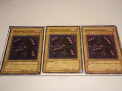 3X Armored Zombie MRD-013 - Yugioh Yu Gi Oh! 3 Playset - Image 1