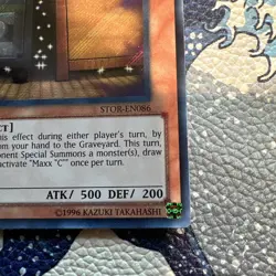 YGO Maxx "C" Secret Rare 1st Edition LP Storm Of Ragnarok STOR-EN086 - Image 4