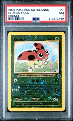 2001 Pokemon Southern Islands LEDYBA Holo Promo Card #7 PSA 7 NM Rare! - Image 1