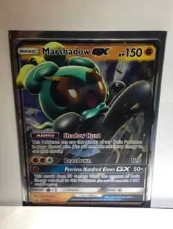 Pokemon TCG SM59 Marshadow GX Foil Promo Black Star Rare Card - Image 1