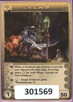 (301569) ENRE-HEP 60/30/85/40/50 (2 Max Stats) ULTRA RARE FOIL Chaotic Card - Image 1