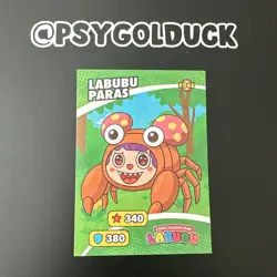 Pokemon Trading Card Labubu Paras - Image 1