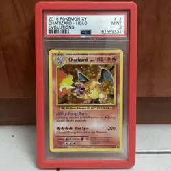 Pokemon Charizard 11/108 Evolutions Holo Rare Card - PSA 9 MINT - Image 1