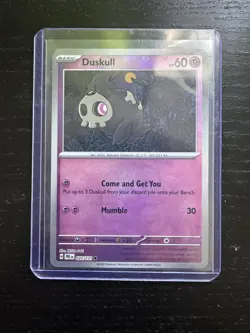 Pokemon TCG Prismatic Evolutions Duskull Masterball Holo Card 035/131 - Image 1