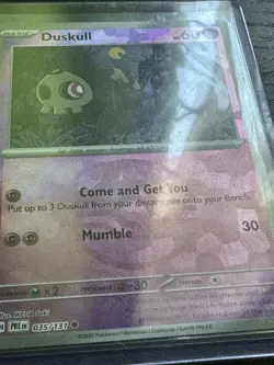 Pokemon TCG Prismatic Evolutions Duskull Masterball Holo Card 035/131 - Image 4