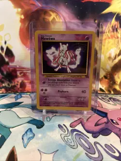 1999 Pokemon Mewtwo Promo Card Warner Bros First Movie Card. LV.60 #150 - Image 1
