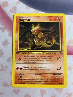 Magmar 39/62 Uncommon 1st Edition Fossil Pokemon Card Vintage Pokemon LP WOTC - Image 1