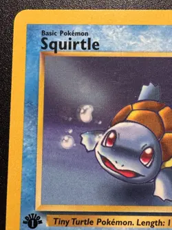 1st Edition Squirtle 68/82 Team Rocket Pokemon Card Rare LP - Image 3