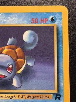 1st Edition Squirtle 68/82 Team Rocket Pokemon Card Rare LP - Image 4